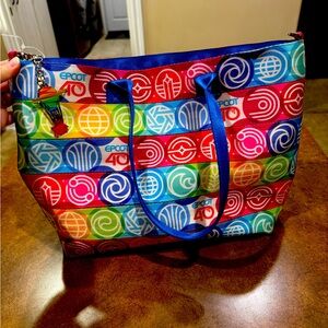 NEW W/TAGS Harvey’s Seatbelt Tote Disney’s Epcot 40th Anniversary LTD Edition.